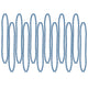 Blue Party Bead Necklaces (12 count)