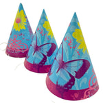 Party Hats - Butterfly Chic (8ct) - Unique