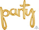 Party Script Phrase Gold 39″ Balloon