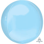 Pastel Blue Jumbo Orbz 21″ Foil Balloons by Anagram from Instaballoons