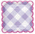 Pastel Gingham Paper Square Plates 7″ by Unique from Instaballoons