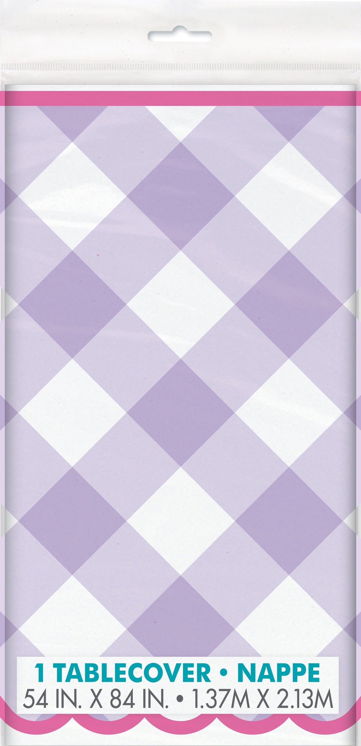 Pastel Gingham Tablecover by Unique from Instaballoons