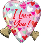 Pastel I Love You Shape 19″ Foil Balloon by Anagram from Instaballoons