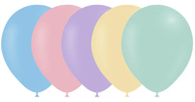 Pastel Matte Assortment 10″ Latex Balloons by Balloonia from Instaballoons