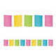 Pastel Rainbow Lantern Garland 12ft - Amscan