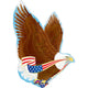 Patriotic Eagle SuperShape XL 31″ Balloon