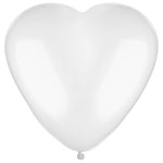 Pearl White Heart 12″ Latex Balloons by Amscan from Instaballoons