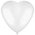 Pearl White Heart 12″ Latex Balloons by Amscan from Instaballoons