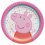 7" Paper Plates - Peppa Pig Confetti Party (8ct) - Amscan