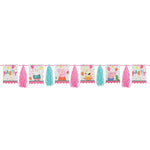 10' Tassel Garland - Peppa Pig Confetti Party Pennant - Amscan