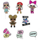Photo Booth Props - LOL Surprise  (8ct) - Unique
