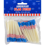Picks - American Flag (120ct) - Amscan
