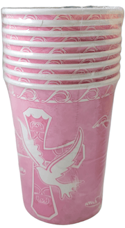 Pink Cross 9oz Cups 8ct