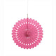 Pink Hanging Fan Decoration 1ct - Amscan