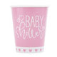 9oz Paper Cups - Pink Hearts Baby Shower (8ct) - Unique