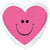 Pink Mylar Heart 18″ Foil Balloon by CTI from Instaballoons