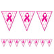 Pink Ribbon Pennant Banner