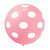 Pink with White Polka Dots 31″ Latex Balloon by Gemar from Instaballoons