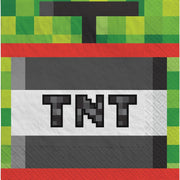 5" Beverage Napkins - TNT Pixel Party (16ct) - Amscan