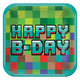 9" Paper Plates - Pixel Party (8ct) - Amscan