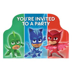 Pj Masks Invitations 8ct - Amscan