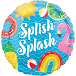 Pool Party Splish Splash 17″ Foil Balloon by Anagram from Instaballoons