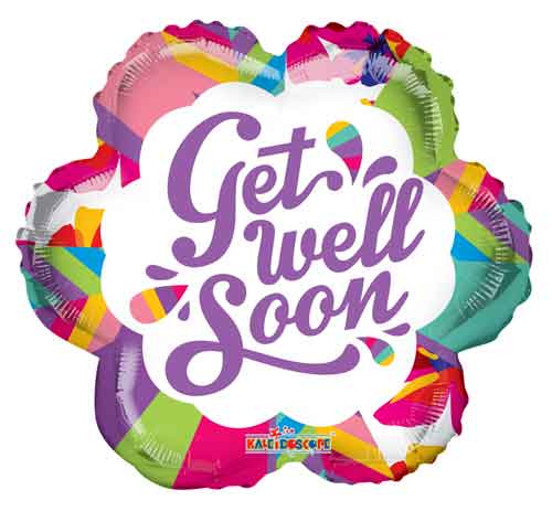 PR Colorblock Flower 18″ Foil Balloons by Convergram from Instaballoons