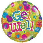PR Get Well Dots Holo 18″ Foil Balloon by Convergram from Instaballoons
