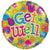 PR Get Well Dots Holo 18″ Foil Balloon by Convergram from Instaballoons