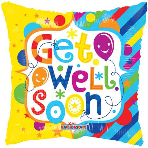 PR Get Well Frame 18″ Foil Balloon by Convergram from Instaballoons