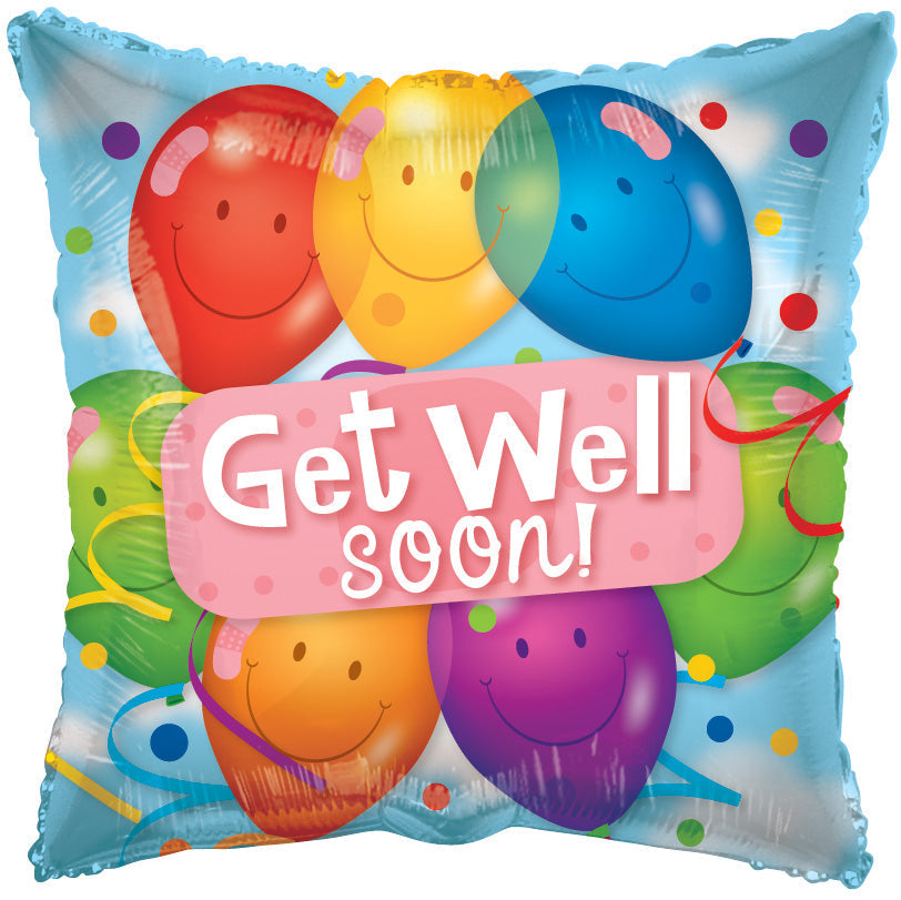 PR Get Well Latex Balloons 18″ Latex Balloons by Convergram from Instaballoons