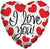 PR ILY Prismatic Hearts 18″ Foil Balloon by Convergram from Instaballoons