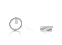 Pre-Coiled™ White Satin Ribbon (100ct) - Premium Conwin