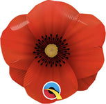 Pretty Poppy Minishape (requires heat-sealing) 14″ Foil Balloon by Qualatex from Instaballoons