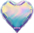 Primadescent Iridescent Heart 28″ Foil Balloon by Prima from Instaballoons