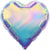 Primadescent Iridescent Heart (air-fill only) 10″ Foil Balloons by Prima from Instaballoons