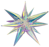 Primadescent Iridescent Starburst 40″ Foil Balloon by Prima from Instaballoons