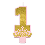 Princess 1st Glitter Candle Foil Balloon by Amscan from Instaballoons