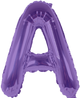 Purple Letter A 16″ Balloon