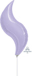 Purple Lilac Curve 15″ Foil Balloons by Anagram from Instaballoons