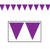 Purple Pennant Banner by Beistle from Instaballoons