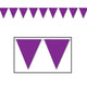 Purple Pennant Banner