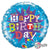 Birthday Typography Blue 18″ Balloon