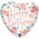 Birthday Watercolor Roses 18″ Balloon