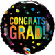 Congrats Grad Ombré Dots 18″ Balloon