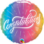 Congratulations Vibrant Ombré 18″ Balloon