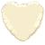 Heart - Pearl Ivory 18″ Balloon