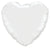 Heart - White 18″ Balloon