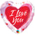 I Love You Brushed Hearts 18″ Balloon