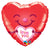 Love You Smiley Heart 18″ Balloon